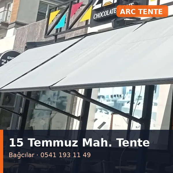 15 Temmuz Mahallesi (Bağcılar) mafsallı tente - ARC Tente