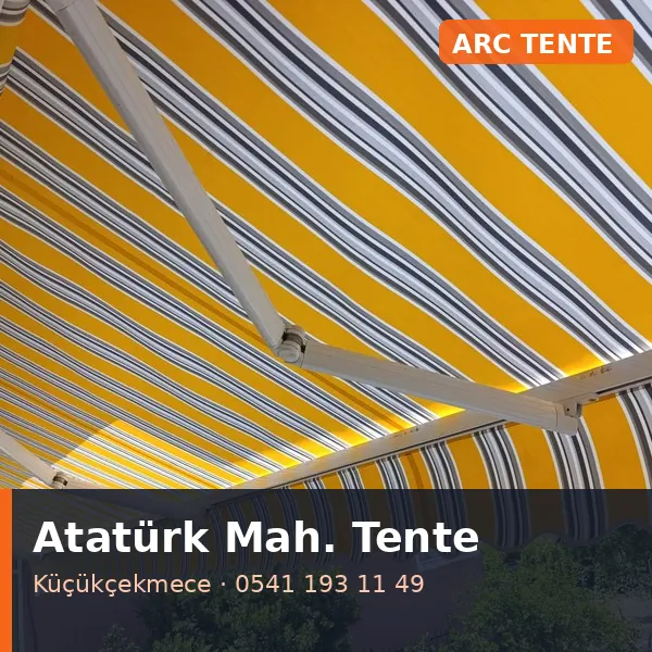 Atatürk Mahallesi (Küçükçekmece) mafsallı tente - ARC Tente