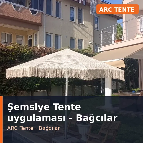 Şemsiye Tente uygulama örneği, Bağcılar bölgesi