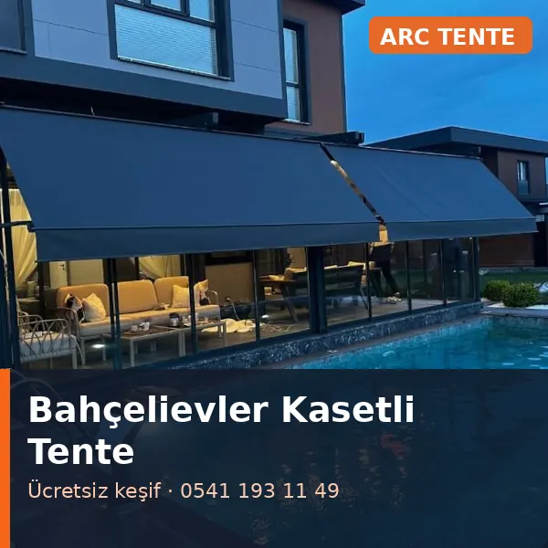 Bahçelievler kasetli tente - ARC Tente