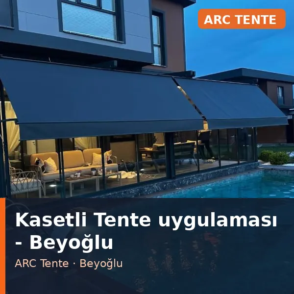 Kasetli Tente uygulama örneği, Beyoğlu bölgesi