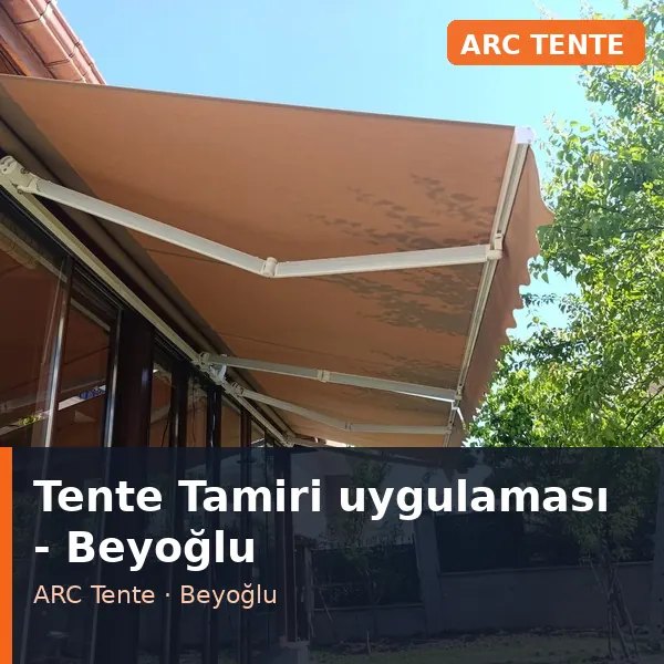 Tente Tamiri uygulama örneği, Beyoğlu bölgesi