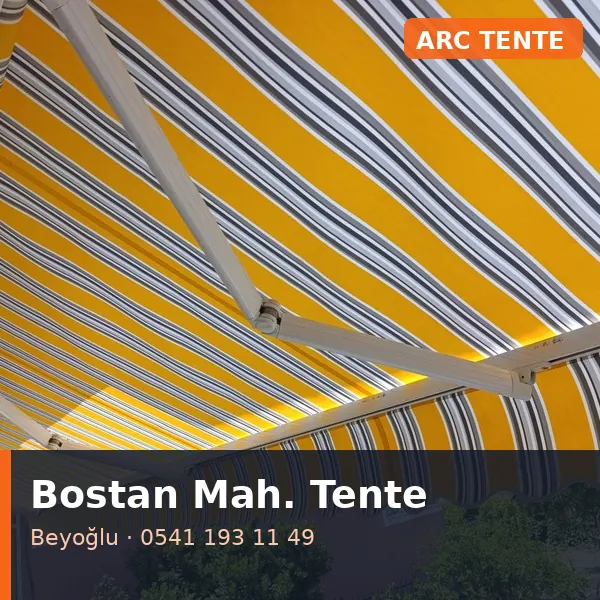 Bostan Mahallesi (Beyoğlu) tente tamiri - ARC Tente