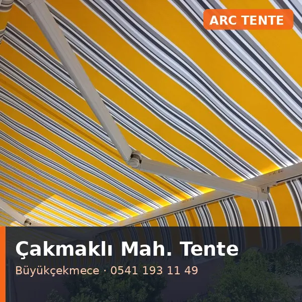 Çakmaklı Mahallesi (Büyükçekmece) mafsallı tente - ARC Tente