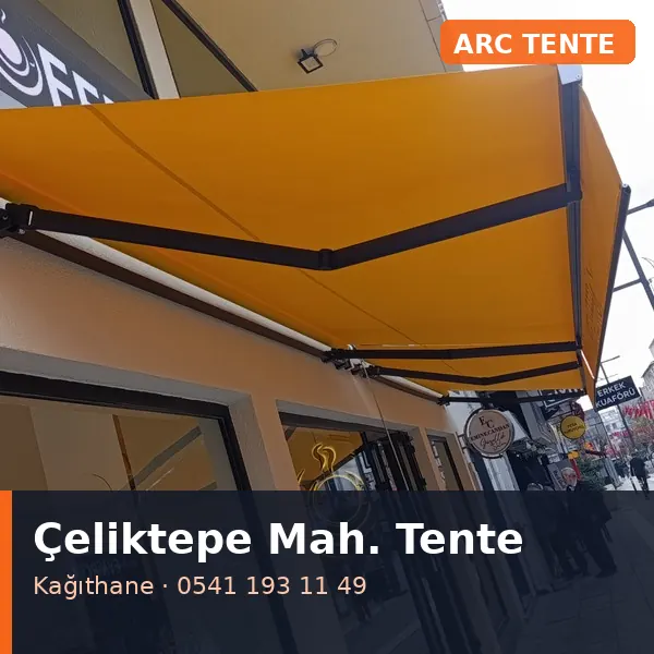 Çeliktepe Mahallesi (Kağıthane) mafsallı tente - ARC Tente