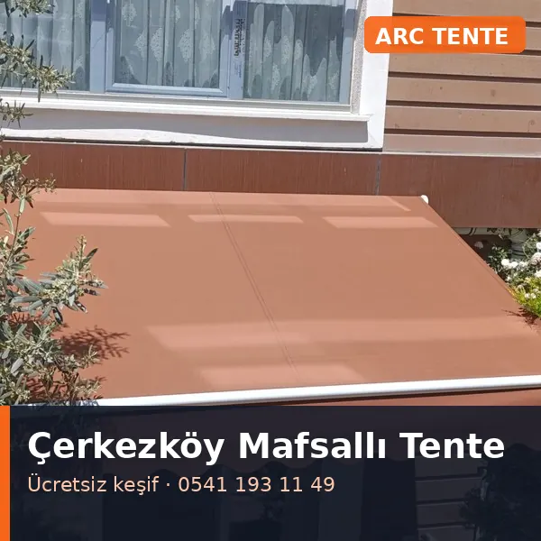 Çerkezköy mafsallı tente - ARC Tente