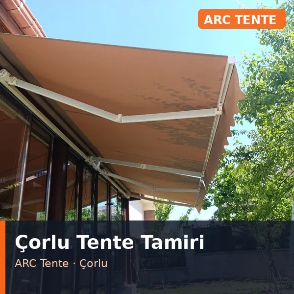 Çorlu tente tamiri uygulaması