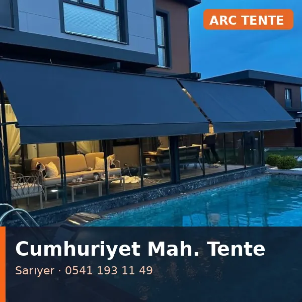 Cumhuriyet Mahallesi (Sarıyer) kasetli tente - ARC Tente