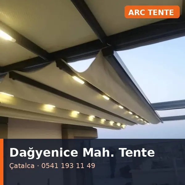 Dağyenice Mahallesi (Çatalca) pergola tente - ARC Tente