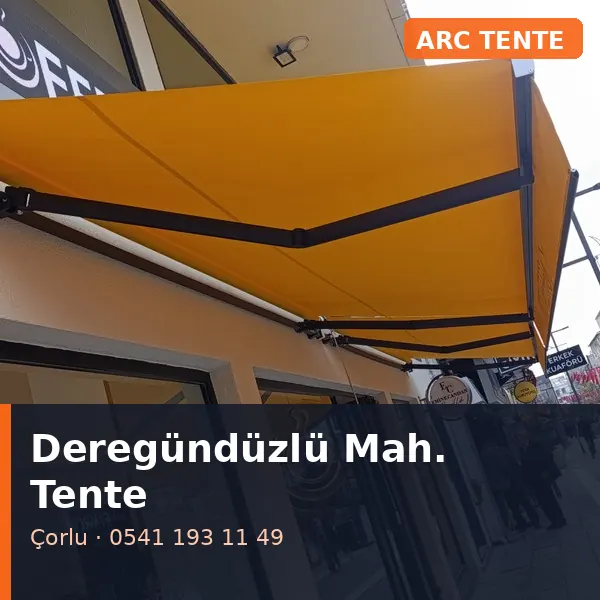 Deregündüzlü Mahallesi (Çorlu) mafsallı tente - ARC Tente