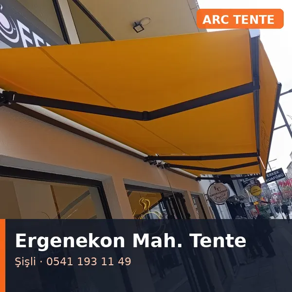Ergenekon Mahallesi (Şişli) mafsallı tente - ARC Tente