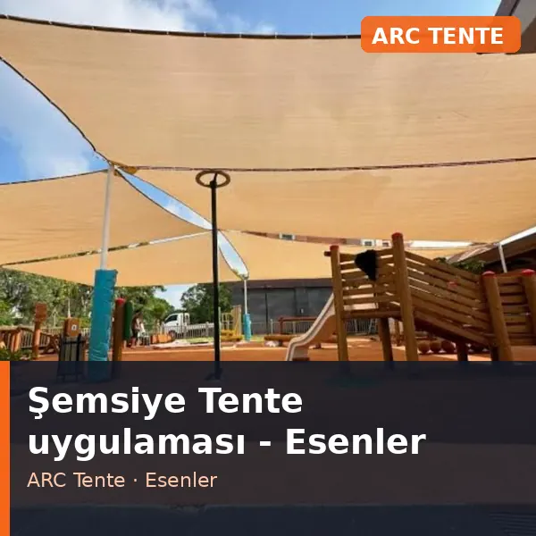 Şemsiye Tente uygulama örneği, Esenler bölgesi