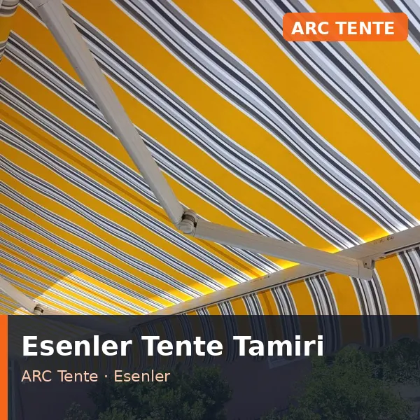 Esenler tente tamiri uygulaması