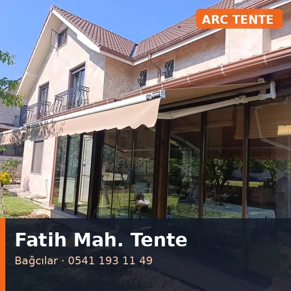 Fatih Mahallesi (Bağcılar) mafsallı tente - ARC Tente