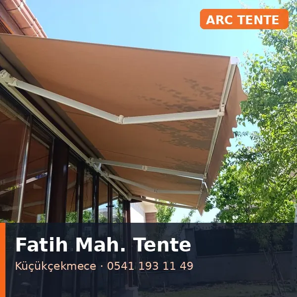 Fatih Mahallesi (Küçükçekmece) mafsallı tente - ARC Tente
