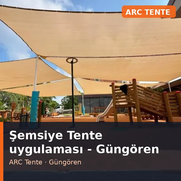 Şemsiye Tente uygulama örneği, Güngören bölgesi