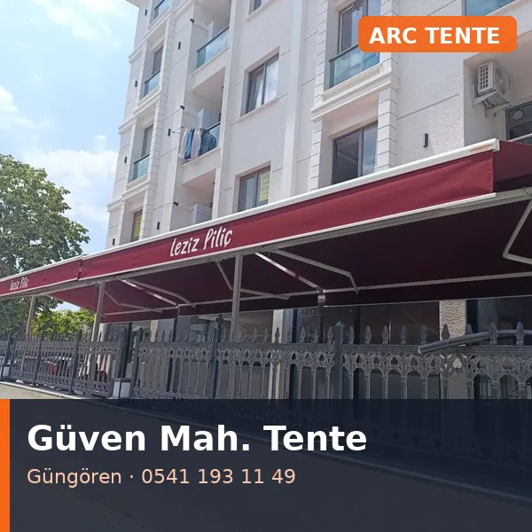 Güven Mahallesi (Güngören) mafsallı tente - ARC Tente
