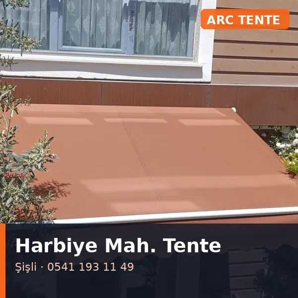 Harbiye Mahallesi (Şişli) mafsallı tente - ARC Tente