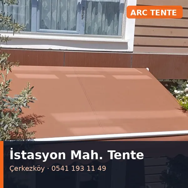 İstasyon Mahallesi (Çerkezköy) mafsallı tente - ARC Tente