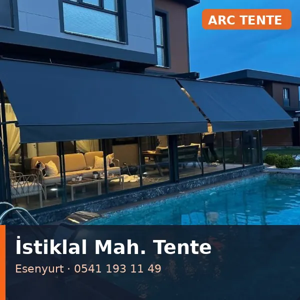 İstiklal Mahallesi (Esenyurt) mafsallı tente - ARC Tente