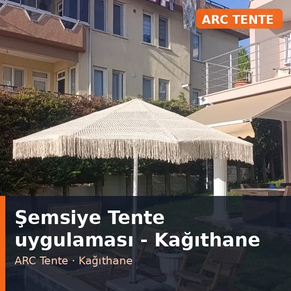 Şemsiye Tente uygulama örneği, Kağıthane bölgesi