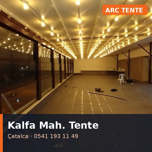 Kalfa Mahallesi (Çatalca) pergola tente - ARC Tente