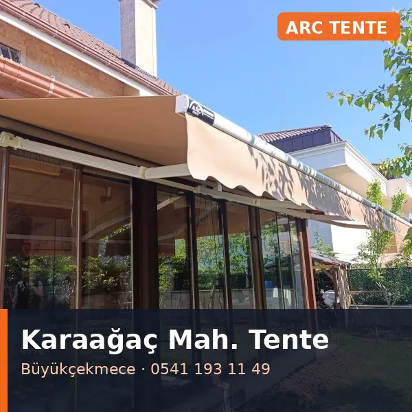 Karaağaç Mahallesi (Büyükçekmece) mafsallı tente - ARC Tente