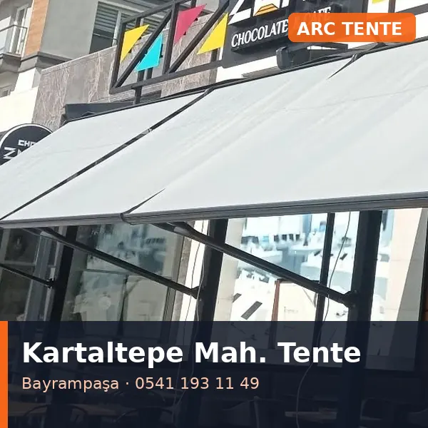 Kartaltepe Mahallesi (Bayrampaşa) mafsallı tente - ARC Tente