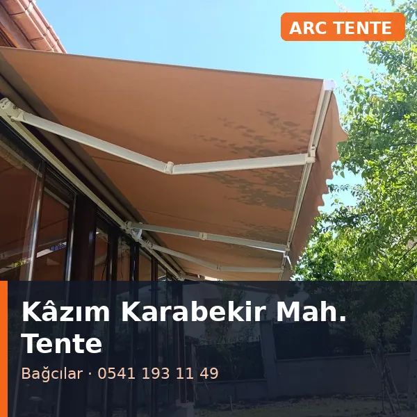 Kâzım Karabekir Mahallesi (Bağcılar) mafsallı tente - ARC Tente