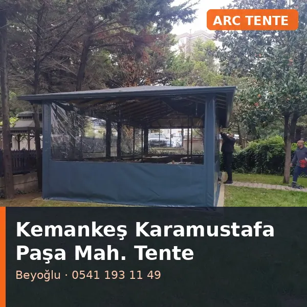 Kemankeş Karamustafa Paşa Mahallesi (Beyoğlu) şeffaf branda - ARC Tente