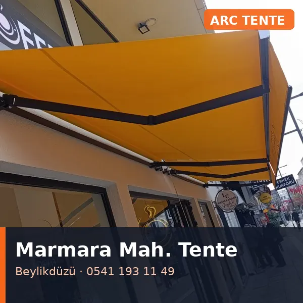 Marmara Mahallesi (Beylikdüzü) mafsallı tente - ARC Tente