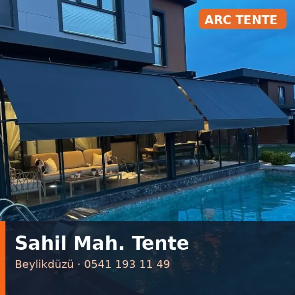 Sahil Mahallesi (Beylikdüzü) mafsallı tente - ARC Tente