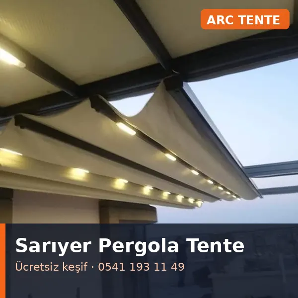 Sarıyer pergola tente - ARC Tente