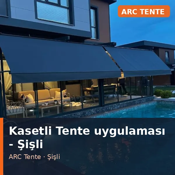Kasetli Tente uygulama örneği, Şişli bölgesi