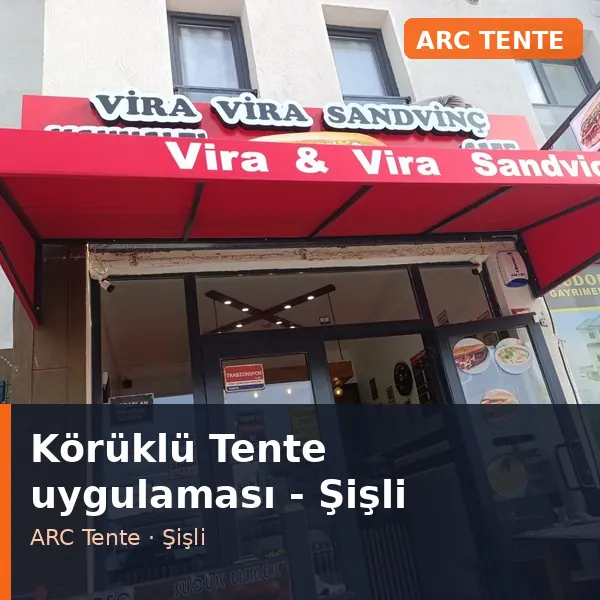Körüklü Tente uygulama örneği, Şişli bölgesi