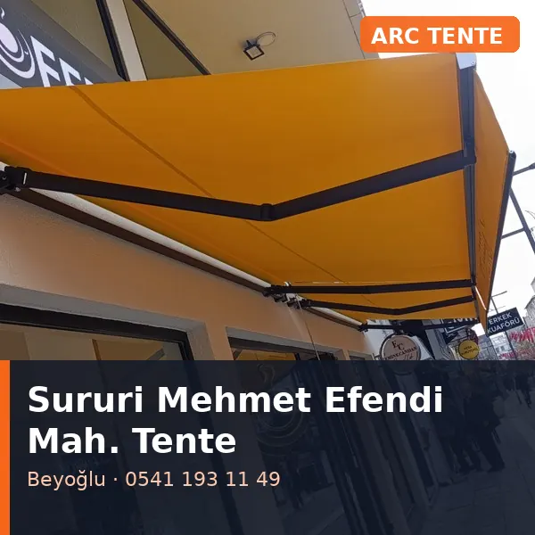 Sururi Mehmet Efendi Mahallesi (Beyoğlu) tente tamiri - ARC Tente
