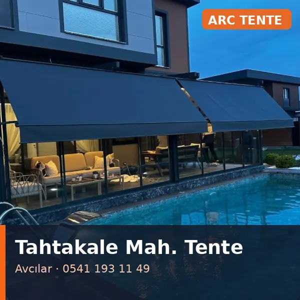 Tahtakale Mahallesi (Avcılar) mafsallı tente - ARC Tente