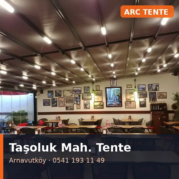 Taşoluk Mahallesi (Arnavutköy) pergola tente - ARC Tente