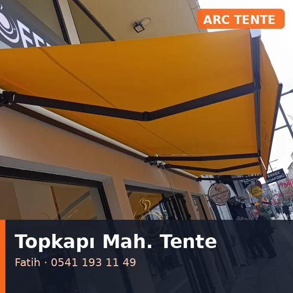 Topkapı Mahallesi (Fatih) tente tamiri - ARC Tente