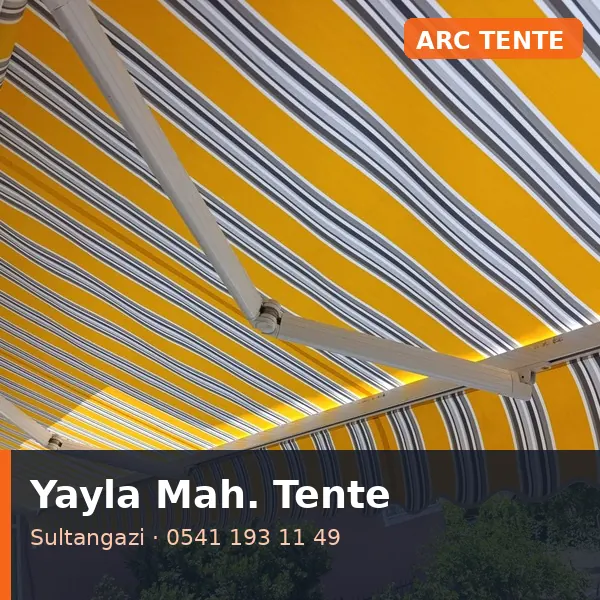 Yayla Mahallesi (Sultangazi) mafsallı tente - ARC Tente