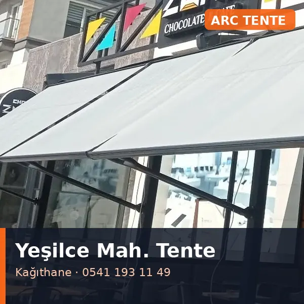 Yeşilce Mahallesi (Kağıthane) mafsallı tente - ARC Tente