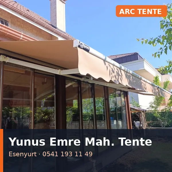 Yunus Emre Mahallesi (Esenyurt) mafsallı tente - ARC Tente