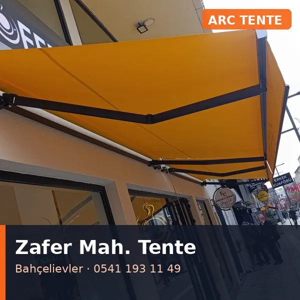 Zafer Mahallesi (Bahçelievler) mafsallı tente - ARC Tente
