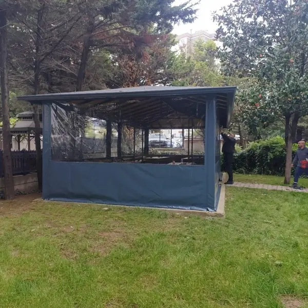 Bahçe Köşkü Şeffaf Branda Uygulaması